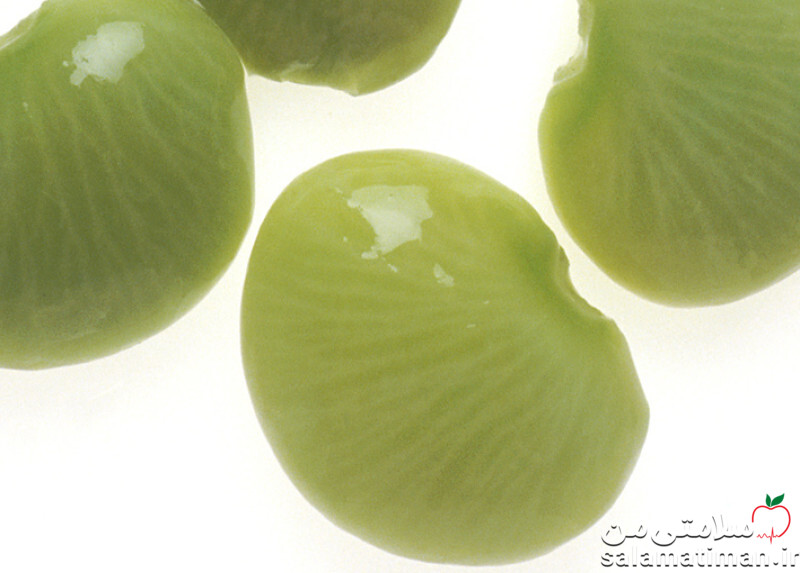 دانه سبز لوبیا لیما(عروس)، آبپز و آبکشی شده، بدون نمک