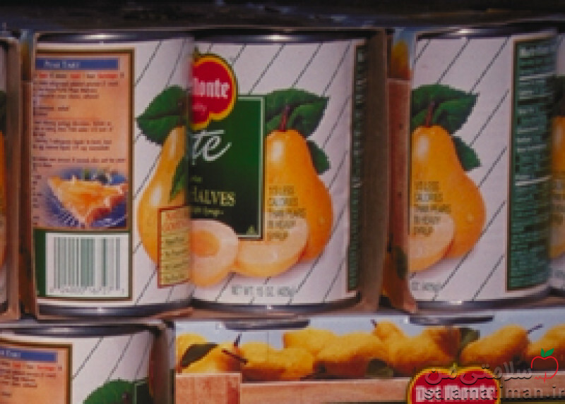 کنسرو گلابی در شربت رقیق(با مایع داخل)