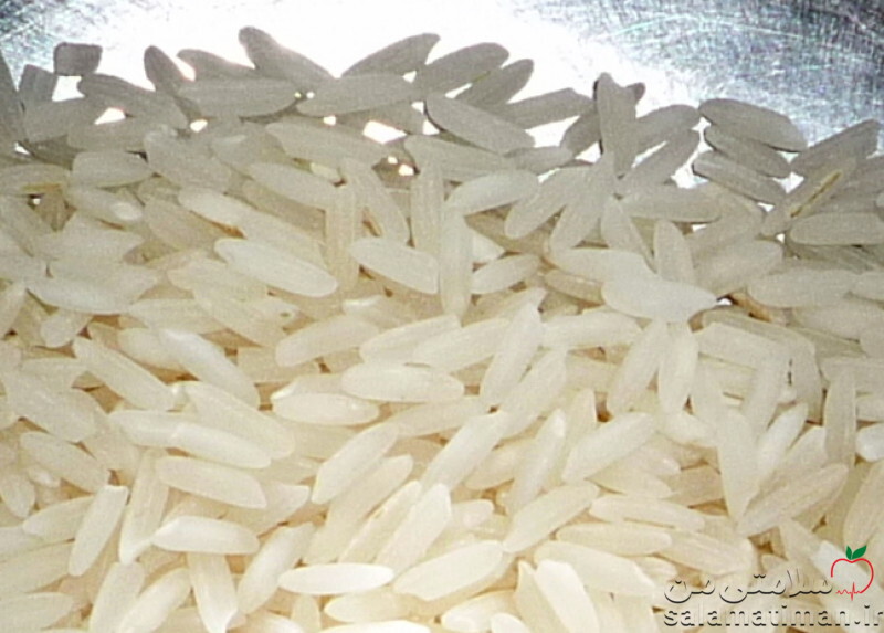 برنج سفید دانه بلند معمولی(پخته)، غنی شده، با نمک